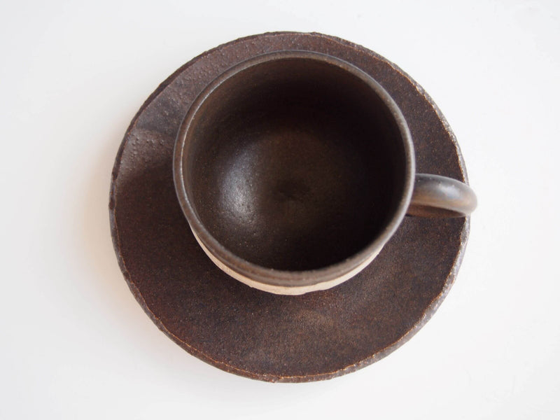 黒彩（コーヒー碗皿・丸型 ）